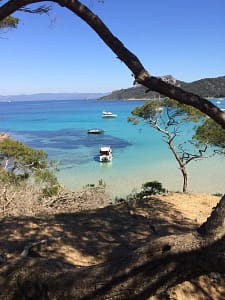 Vue Plage Porquerolles pour inspiration Storytelling Tourisme PACA